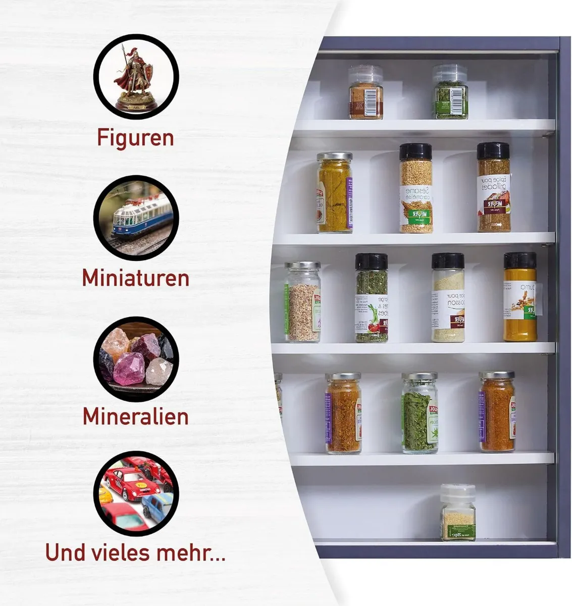 Collector's Display Cabinet Hanging Case Wall - Image 4