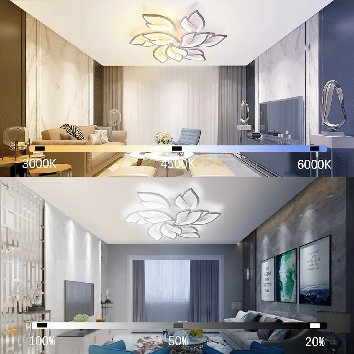 LED Ceiling Light Dimmable 70W-140W Modern Living - Image 4