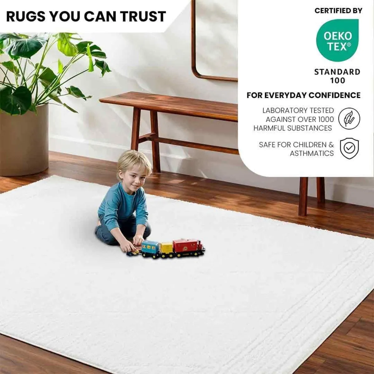 Hannah Linkka Geometric Rug Kitchen 200x275CM - Image 3