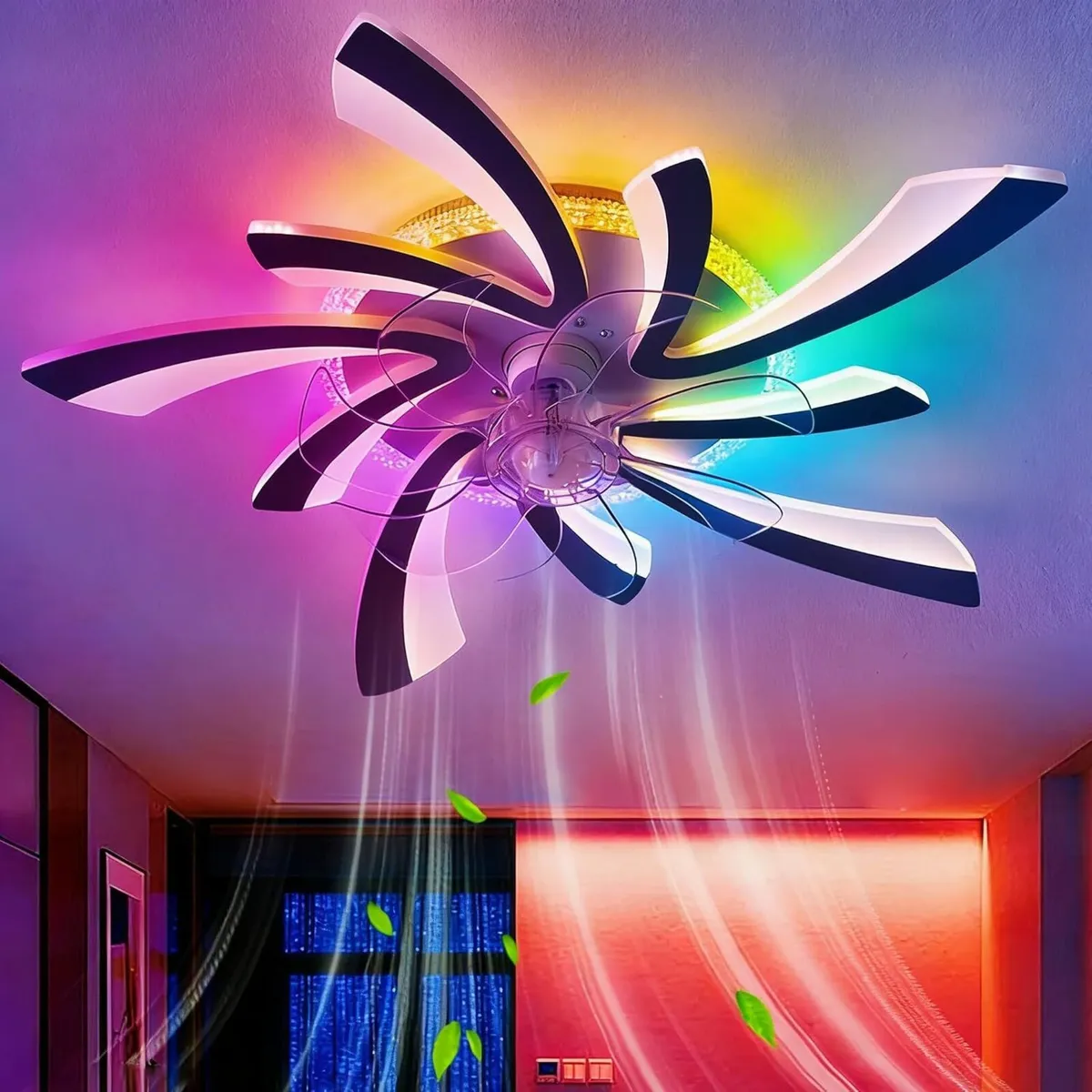 Ceiling Fans with Lights and Remote Control Modern - Image 1