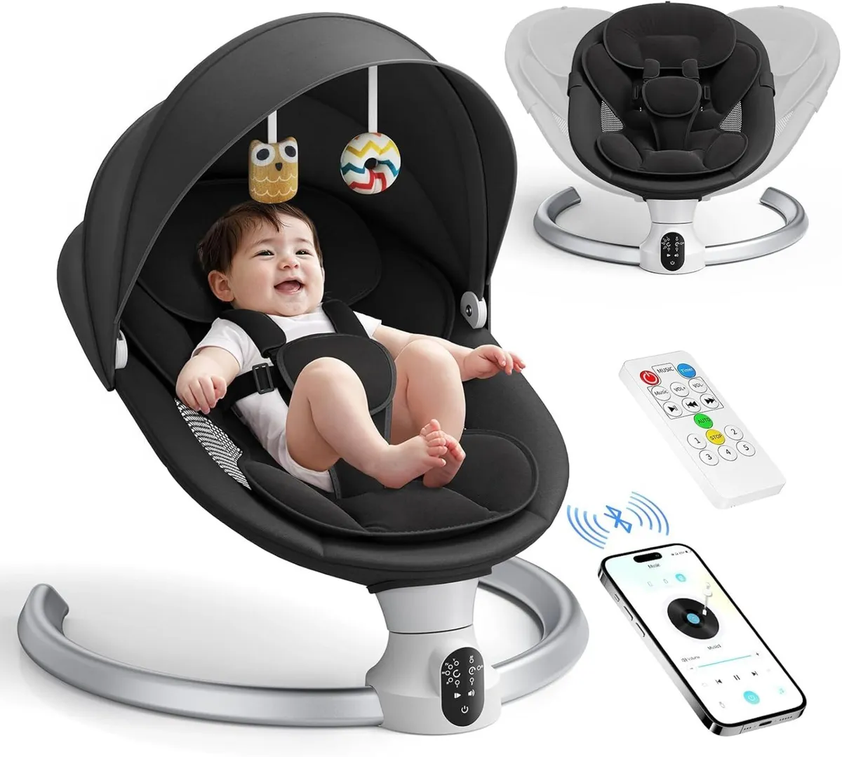 Electric Baby Bouncer Chair App Remote Control - Image 1