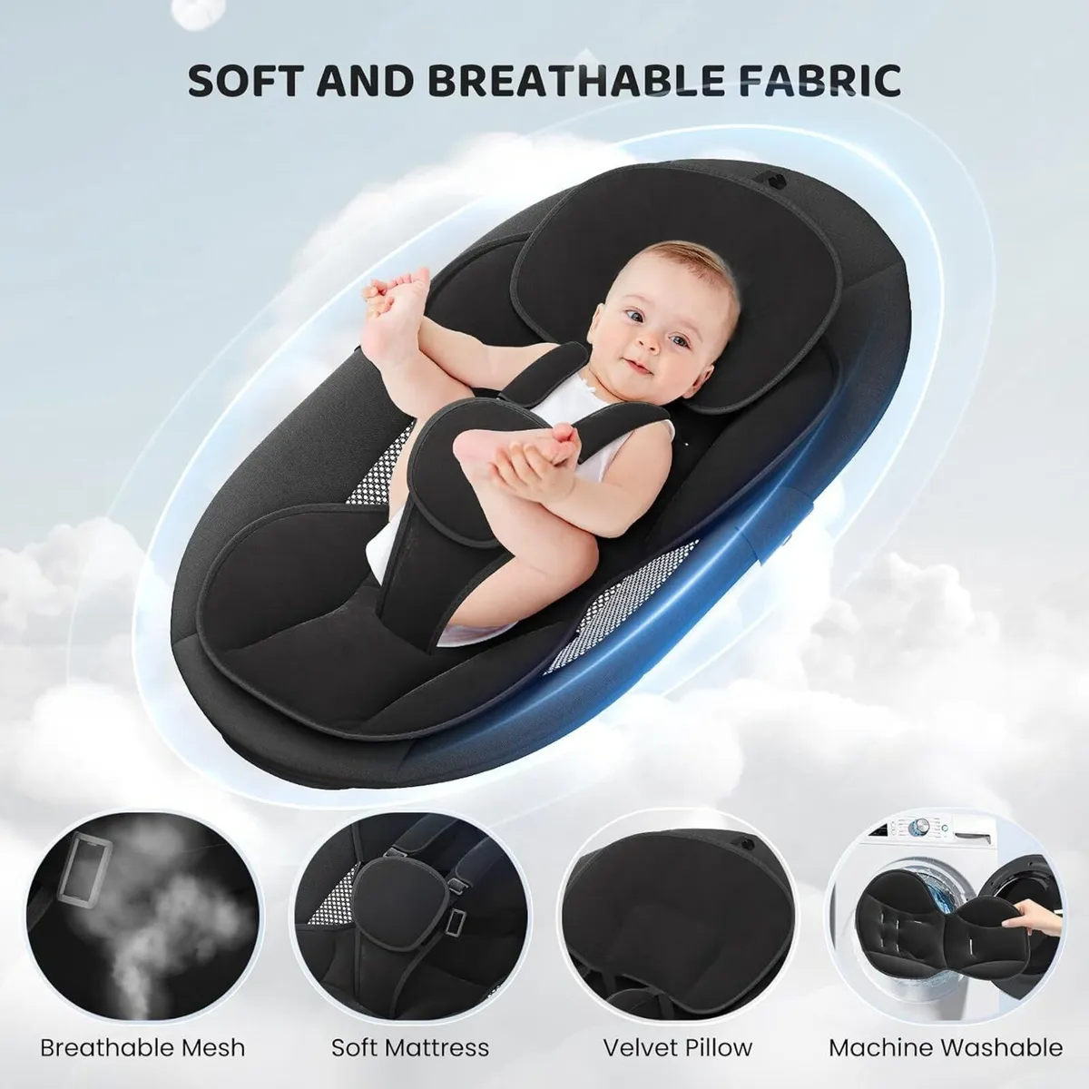 Electric Baby Bouncer Chair App Remote Control - Image 4