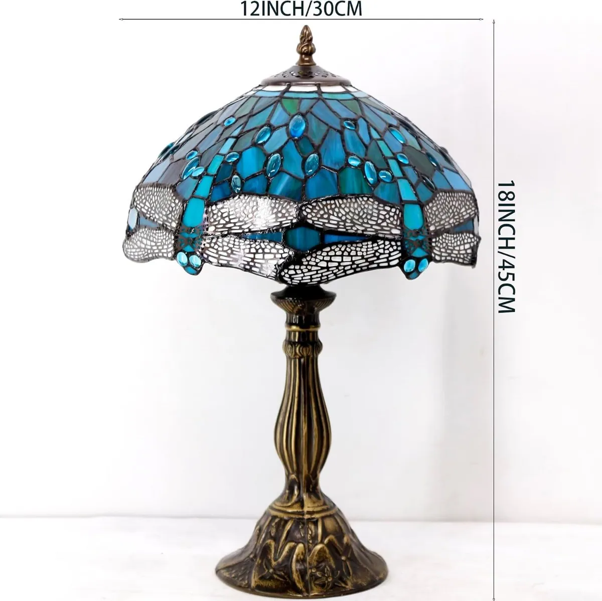 Tiffany Lamp Stained Glass Dragonfly Style - Image 2