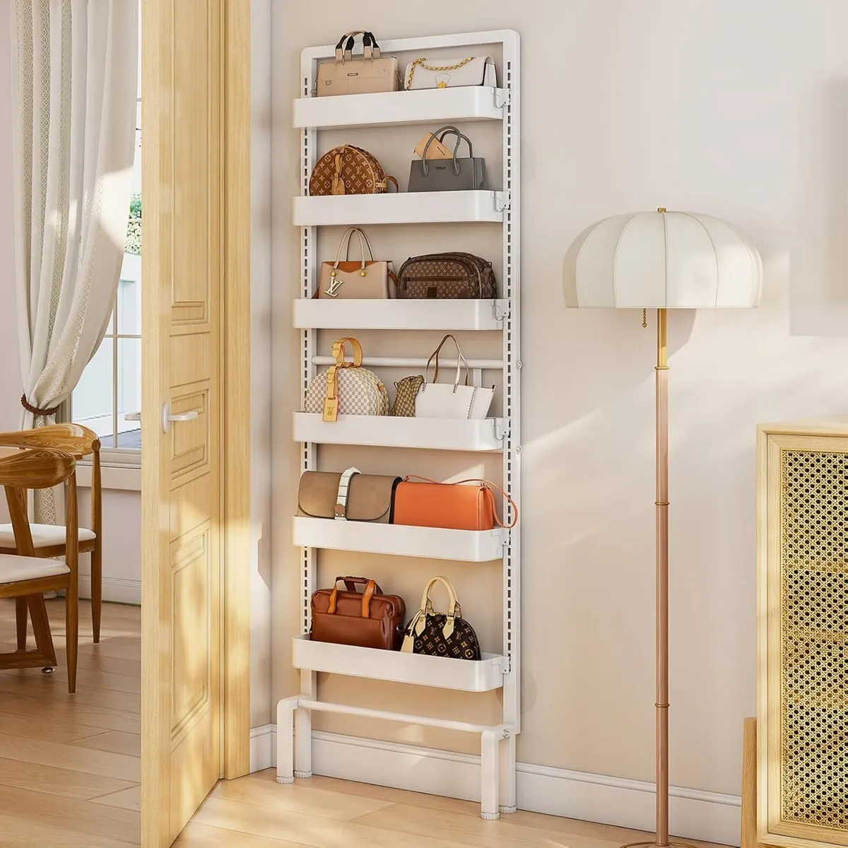 Behind Door Storage Organiser Rack 6 Tier - Image 1