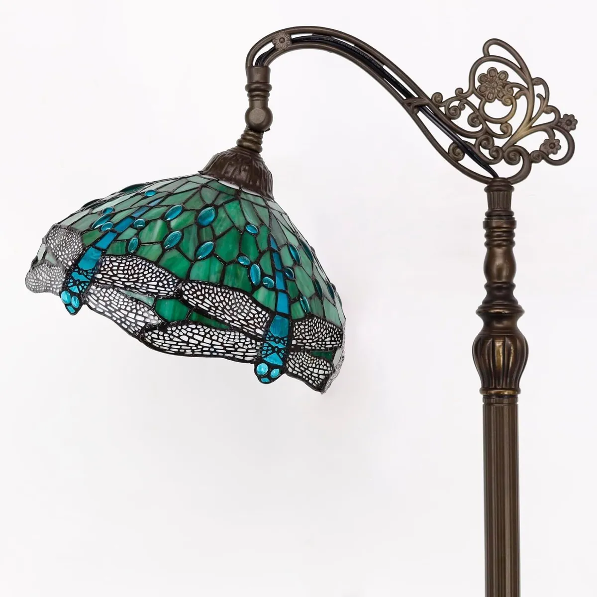 Tiffany Floor Lamp Stained Glass 18.88x12x67 Inch - Image 2