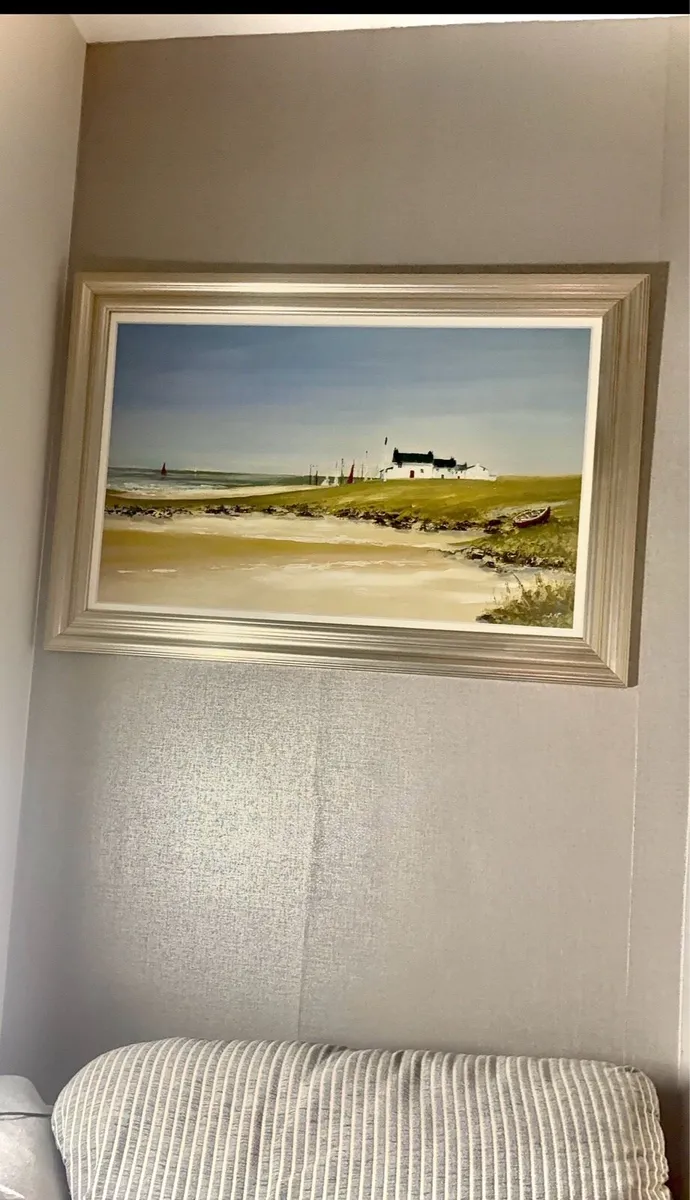 Beautiful large framed picture "Coastal Solitude" - Image 1
