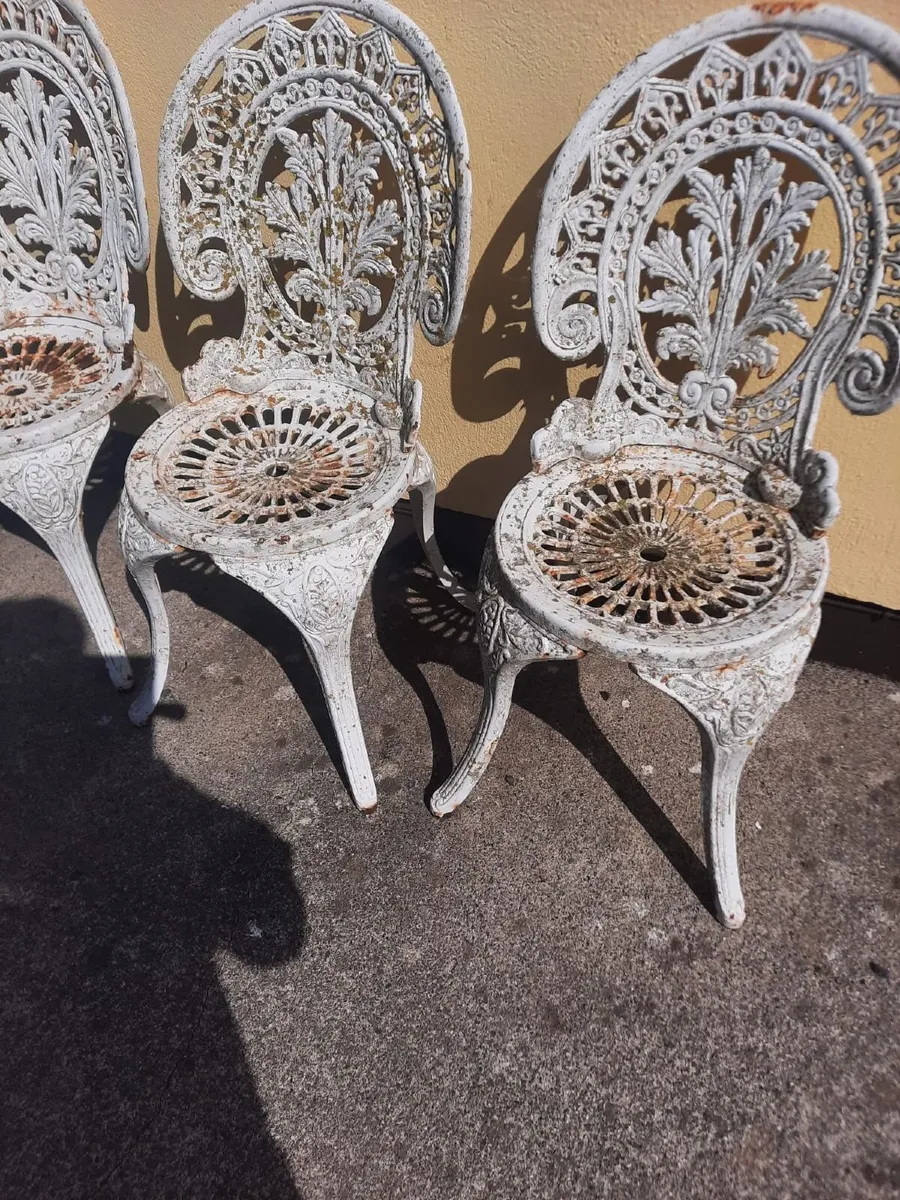 Antique garden chairs - Image 3