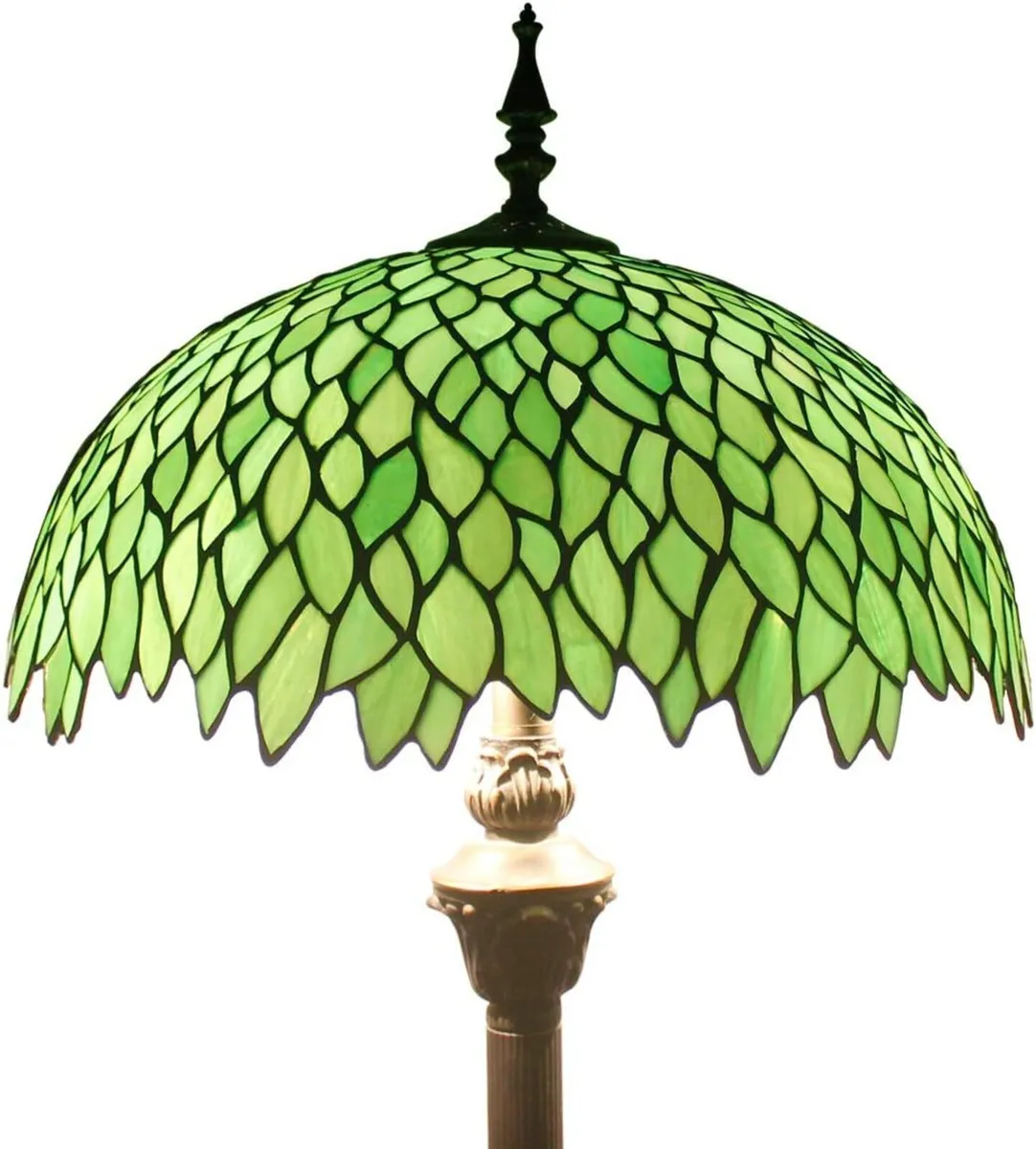 Tiffany Floor Lamp Wisteria Stained Glass - Image 1
