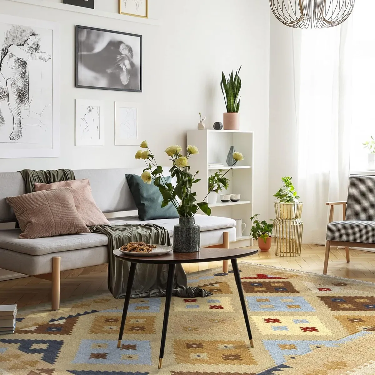 Kilim Lori Rug with Modern Design 100 - Image 1