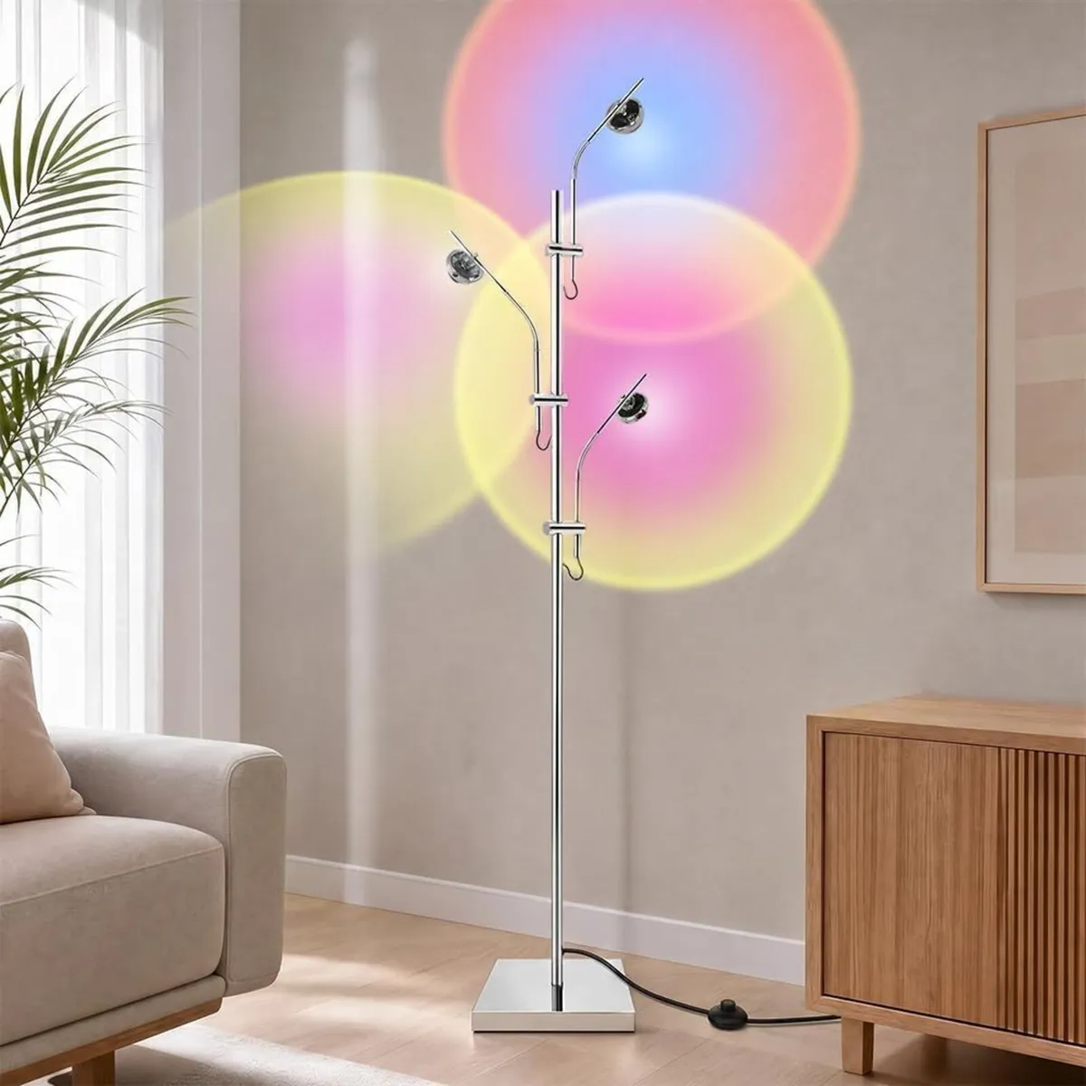RGB Halo Projector Floor Lamp 3000K LED - Image 1