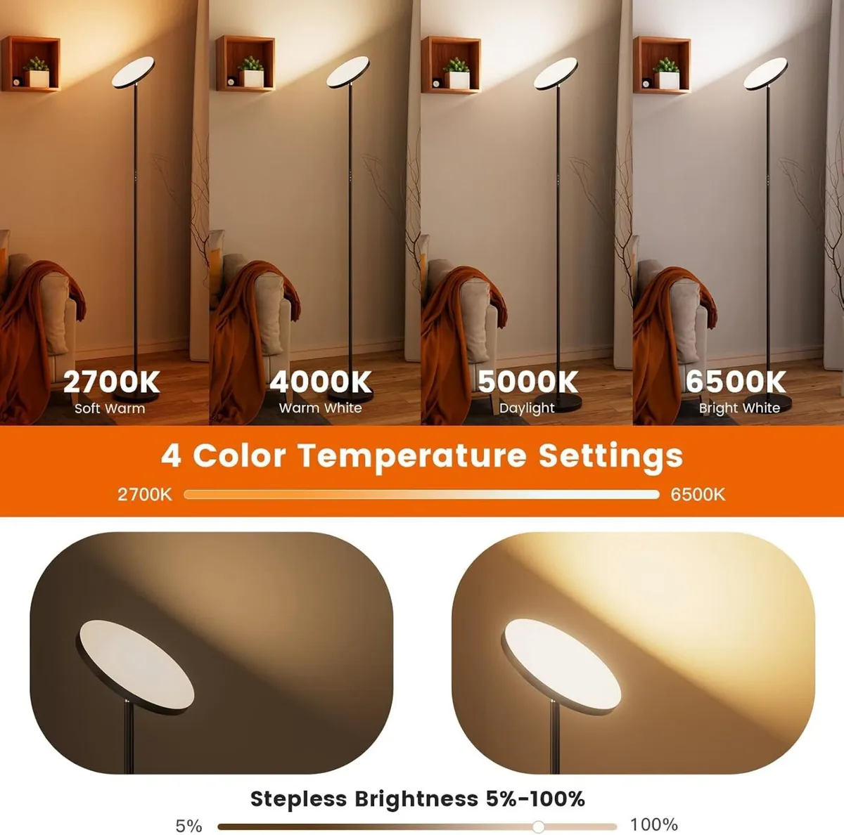 LED Floor Lamps for Living Room 36W Super - Image 2