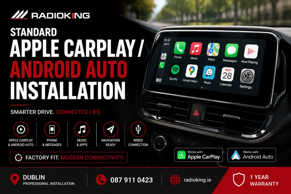 Standard Apple CarPlay & Android Auto Installation