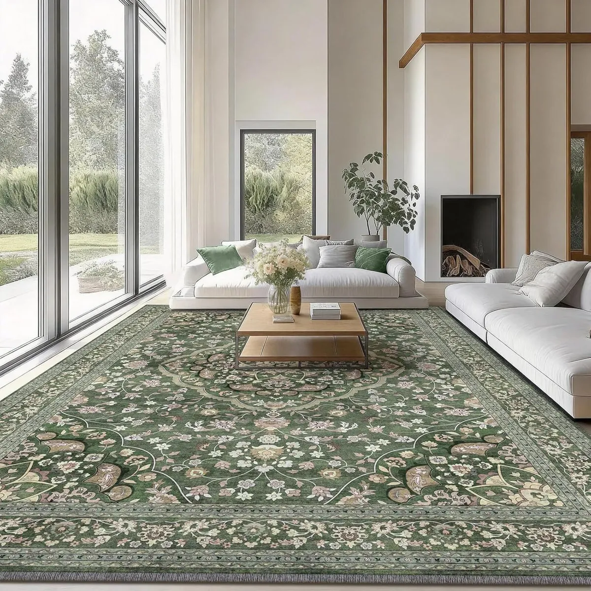 Vintage Large Rugs Living Room Soft - Image 3
