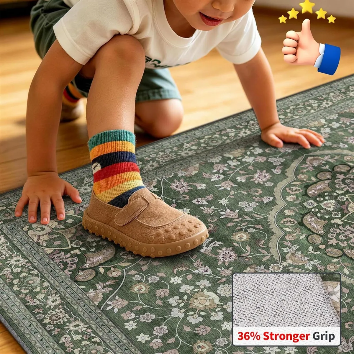 Vintage Large Rugs Living Room Soft - Image 4