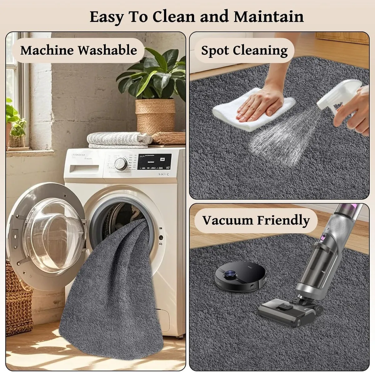 Rugs Living Room Soft Machine Washable Fluffy - Image 4
