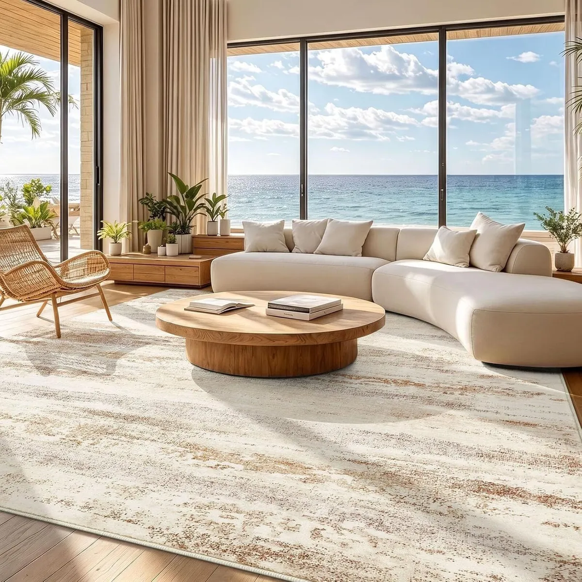 Modern Abstract Rugs Living Room - Image 1