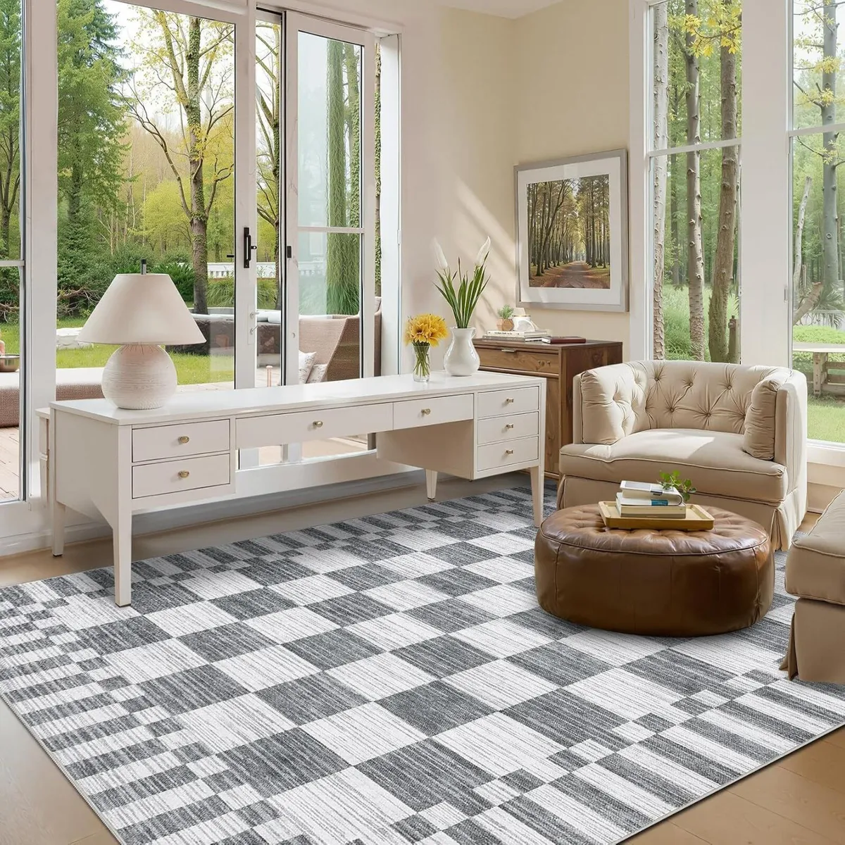 Large Rugs Living Room Washable - Image 4