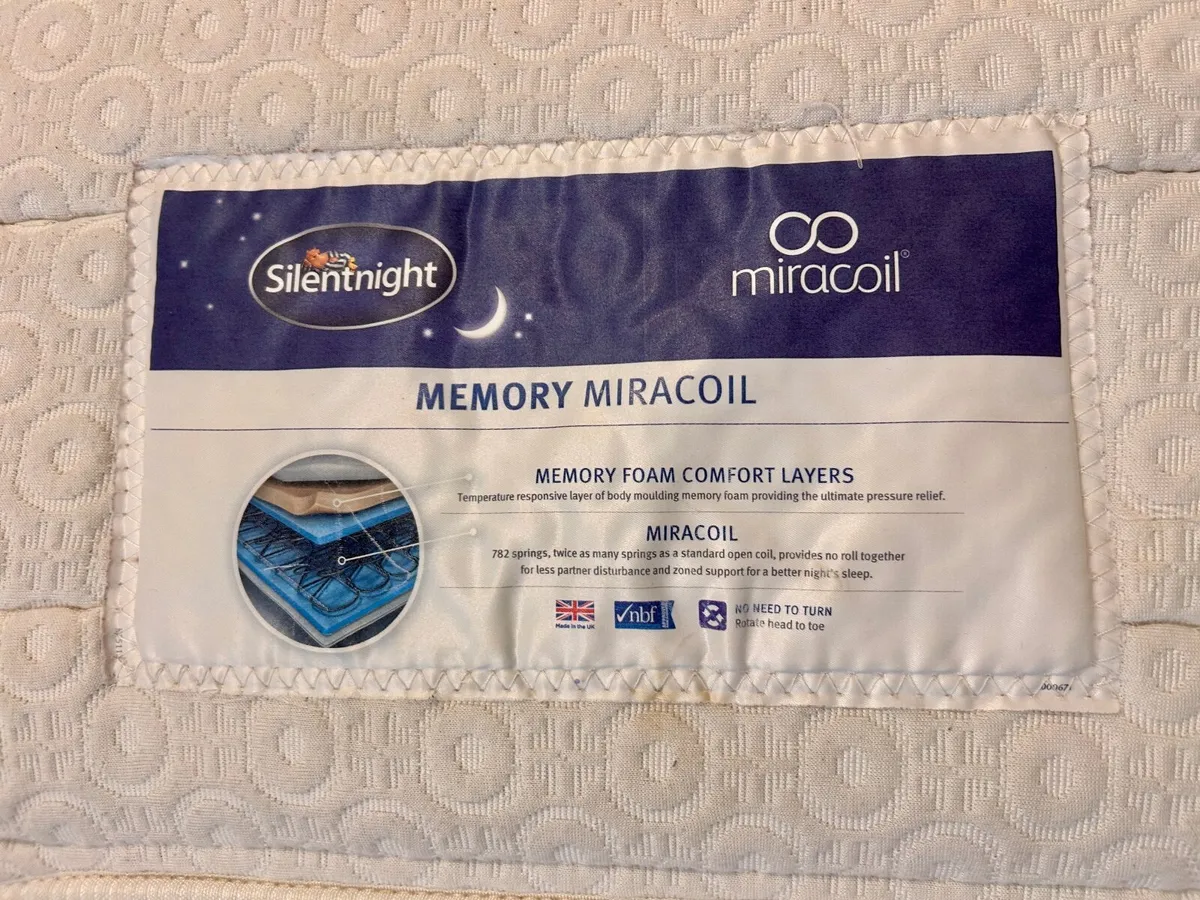 Single Silentnight Miracoil Memory Foam Mattress - Image 3