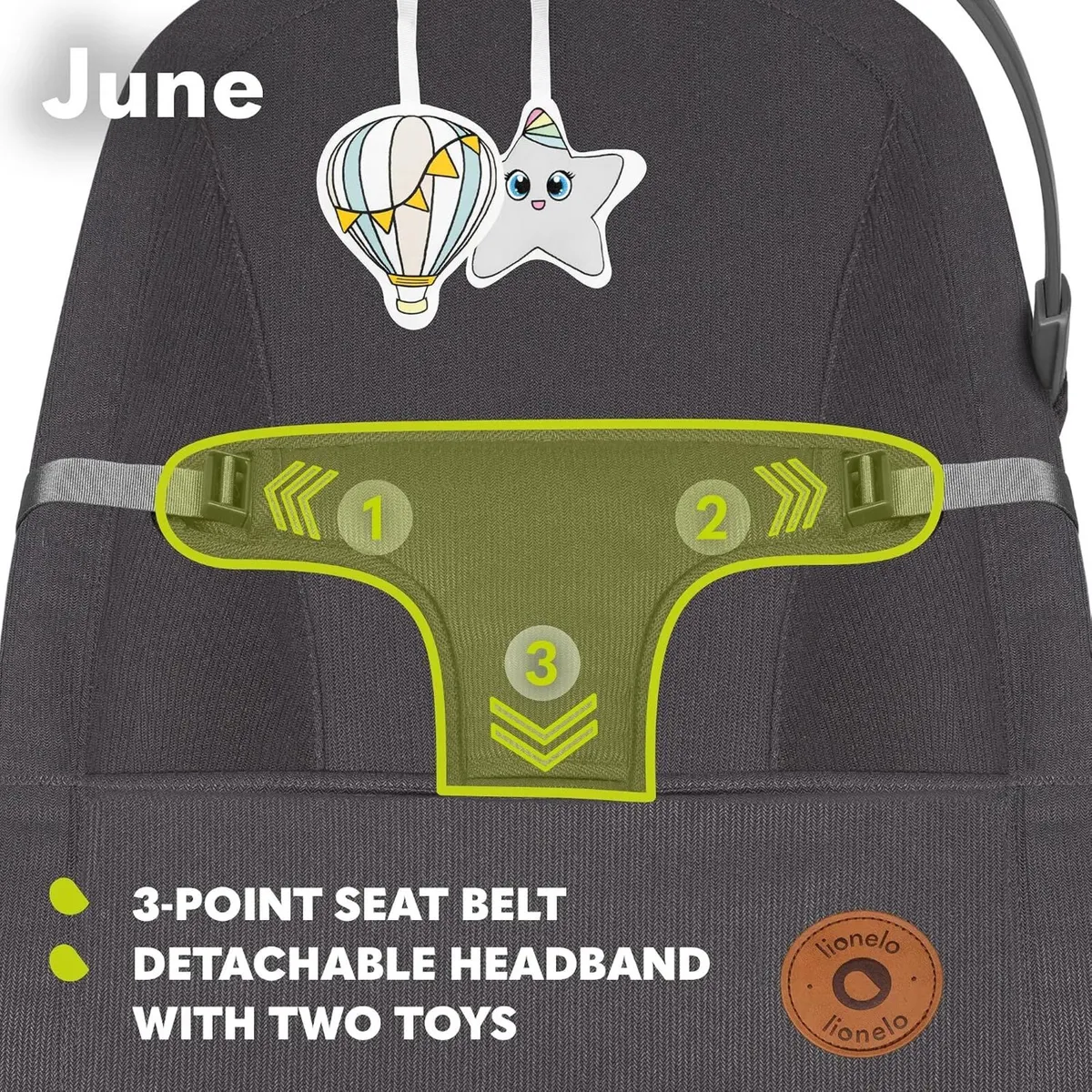 June Baby Bouncer and Rocker From Birth Up - Image 4