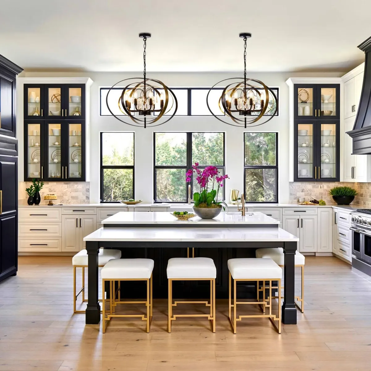 Crystal Chandelier 6-Light Pendant Light - Image 4