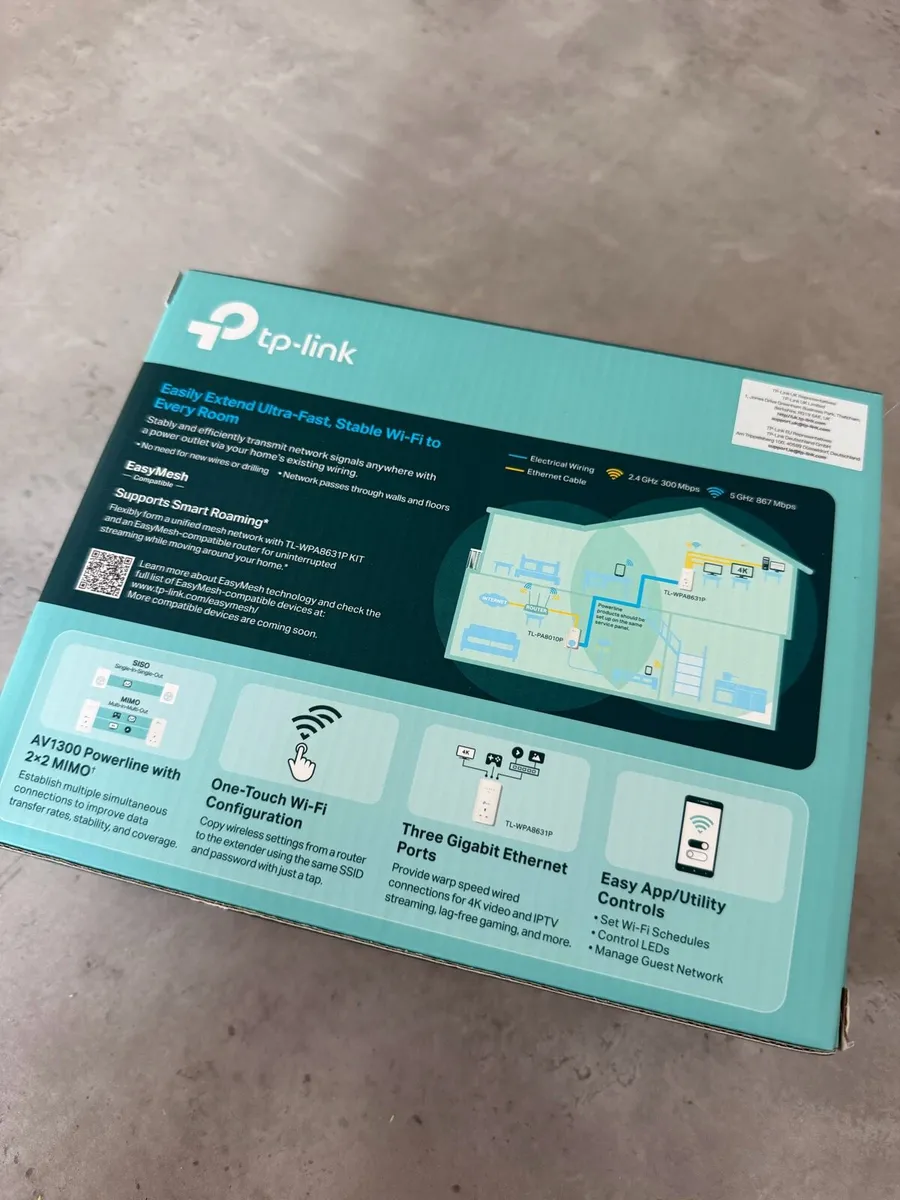TP Link AV1300 Powerline WiFi Extender - Image 2