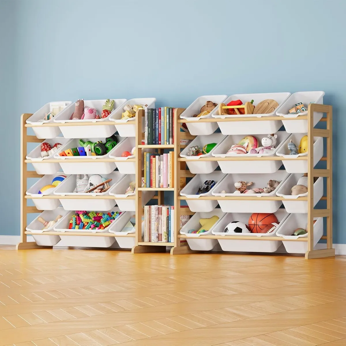 Large Toy Storage Organiser with 24 Bins - Image 1