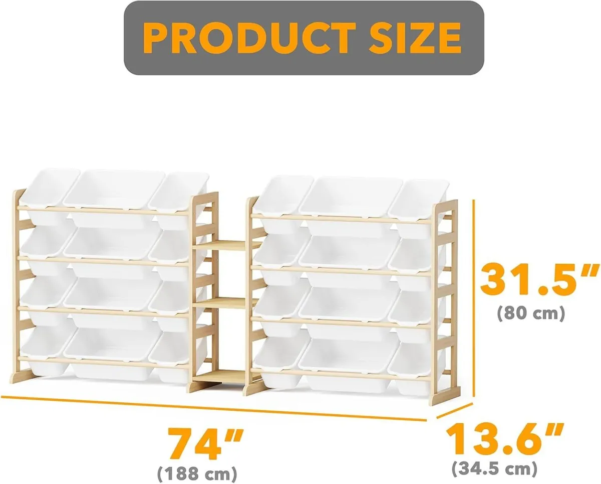 Large Toy Storage Organiser with 24 Bins - Image 2