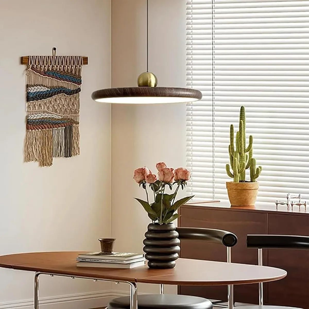 Modern 40CM Dimmable LED Pendant Light Fixture - Image 4