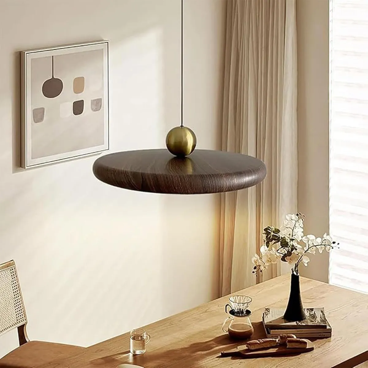 Modern 40CM Dimmable LED Pendant Light Fixture - Image 3