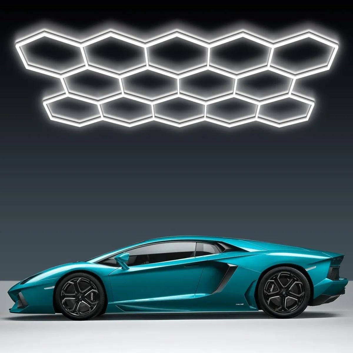 Hexagon LED Garage Lights Honeycomb Ceiling Light - Image 3
