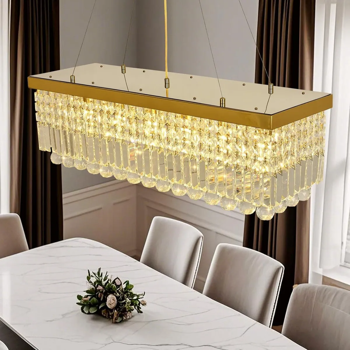 Modern Crystal Chandelier Pendant Light - Image 2