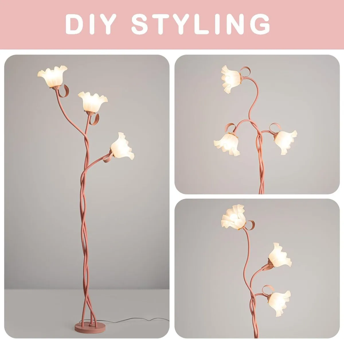 Flower Floor Lamp Living Room Gooseneck Diy Arch - Image 2