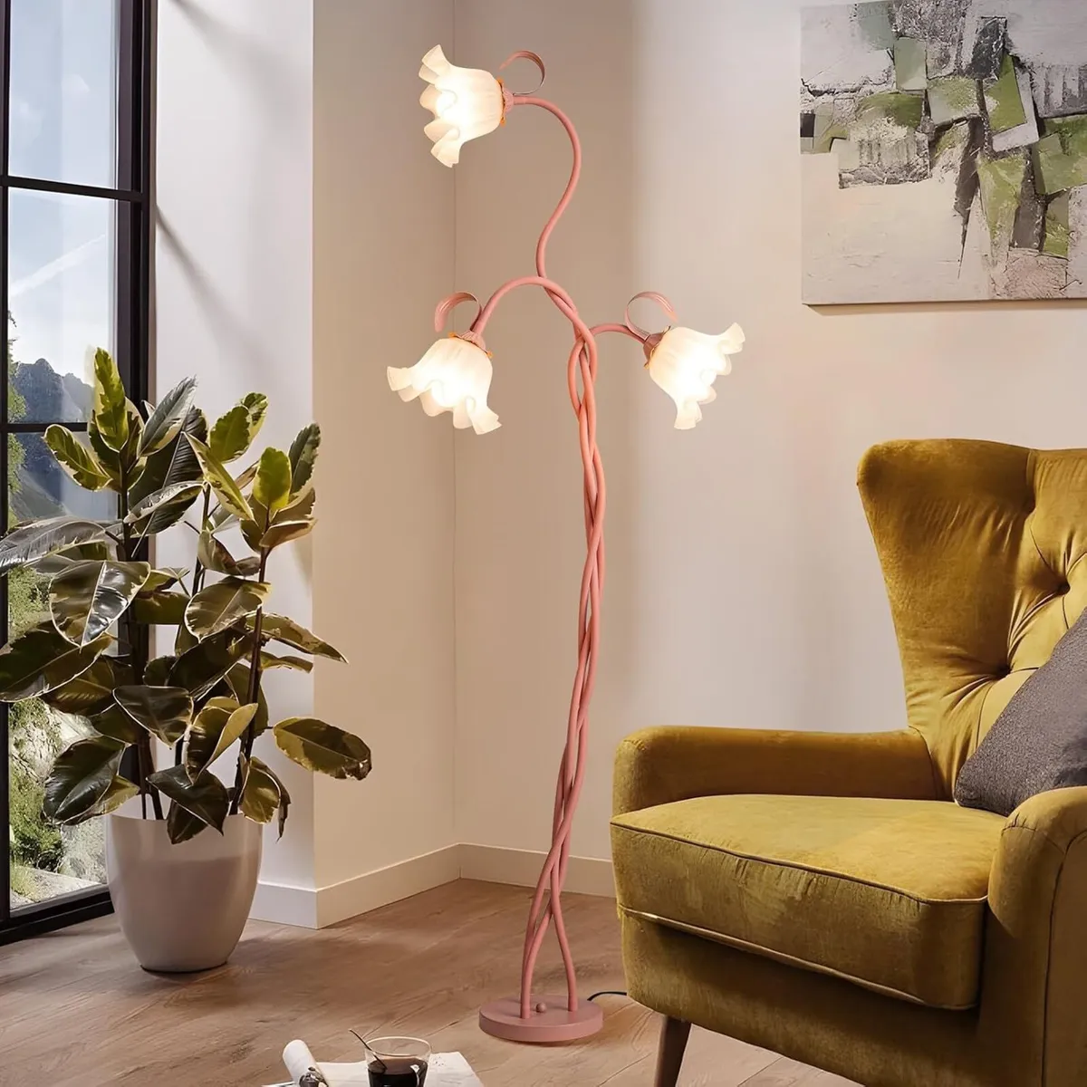 Flower Floor Lamp Living Room Gooseneck Diy Arch - Image 1