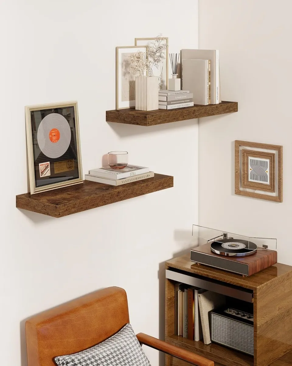 Floating Shelves for Wall Wooden with Invisible - Image 2