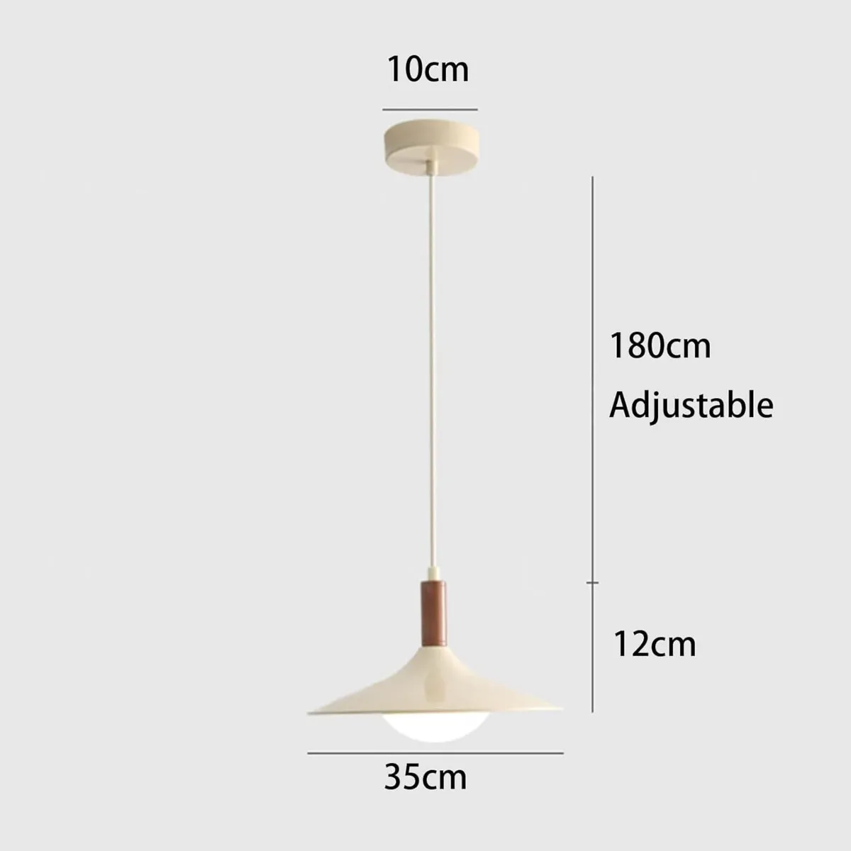 Modern Pendant Light with Ufo-Inspired Flat Metal - Image 2