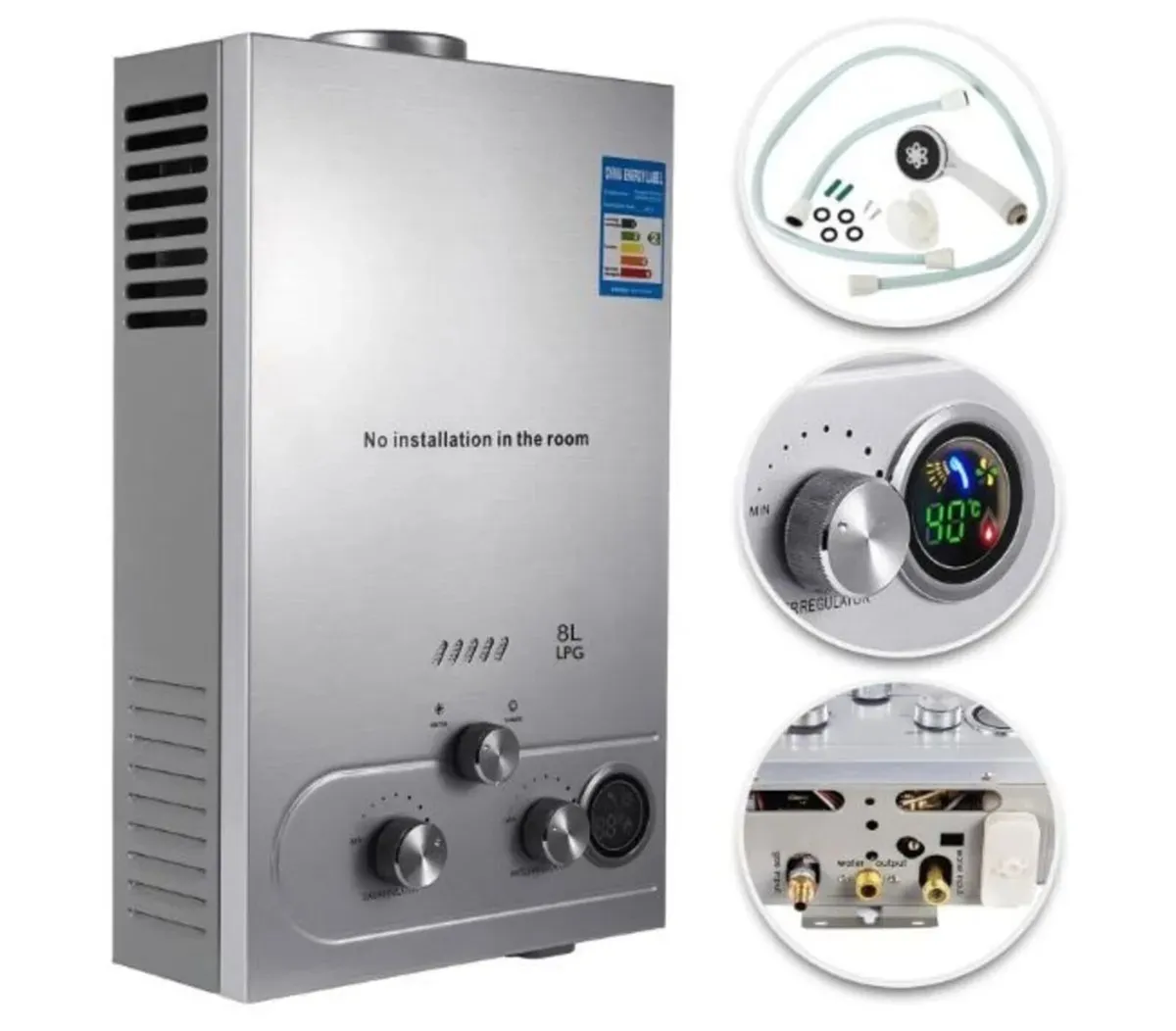 Gas Water Heater 8L Instant Tankless - Image 1