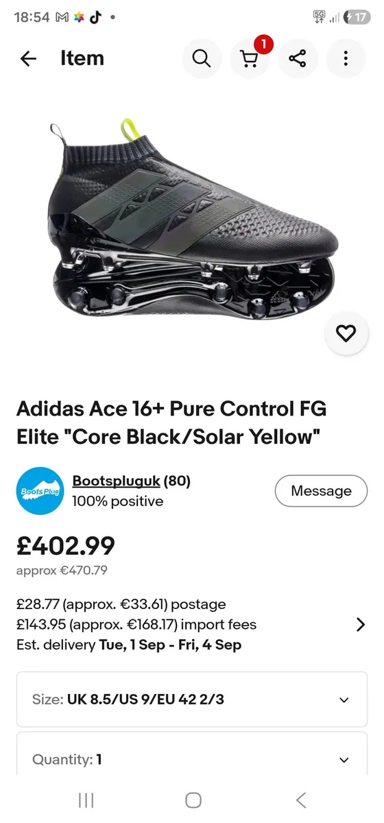 Adidas ace 16+ purecontrol black - Image 4