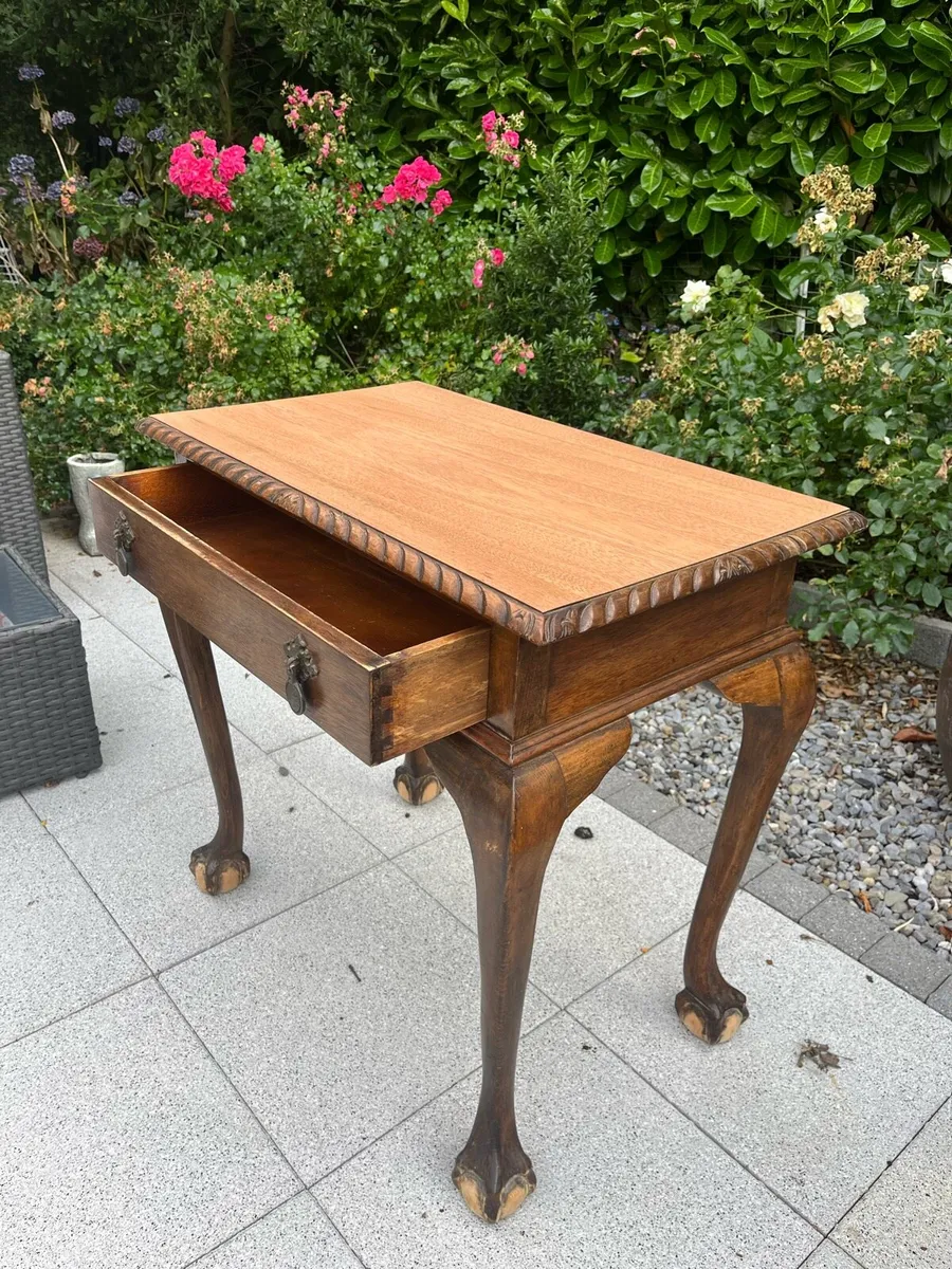 Mid century antique nightstand table - Image 3