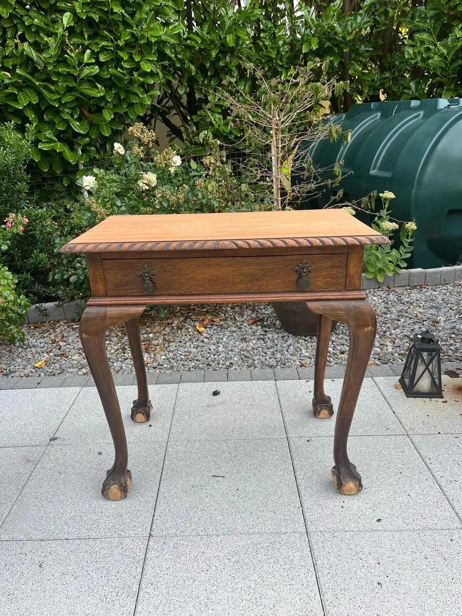 Mid century antique nightstand table - Image 2