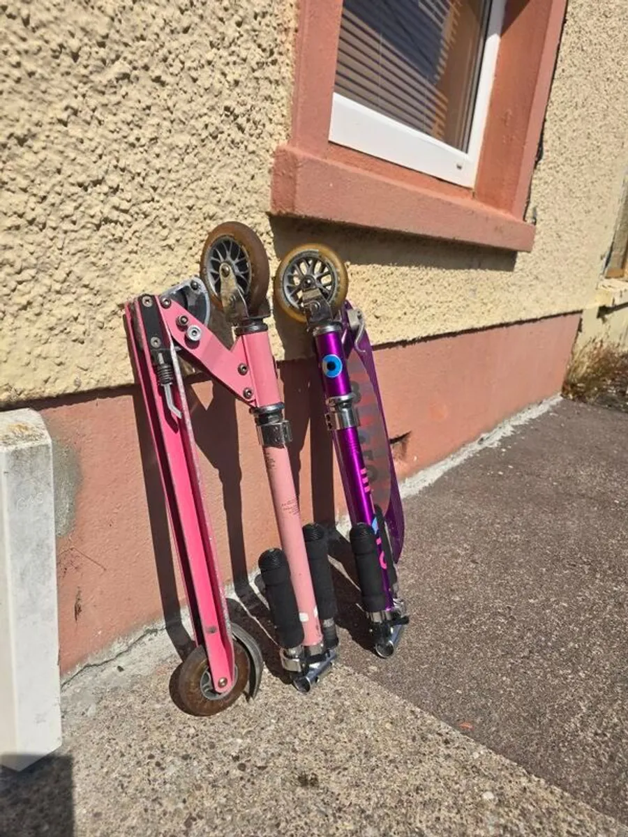 Micro Scooter x 2 One pink and one purple - Image 3