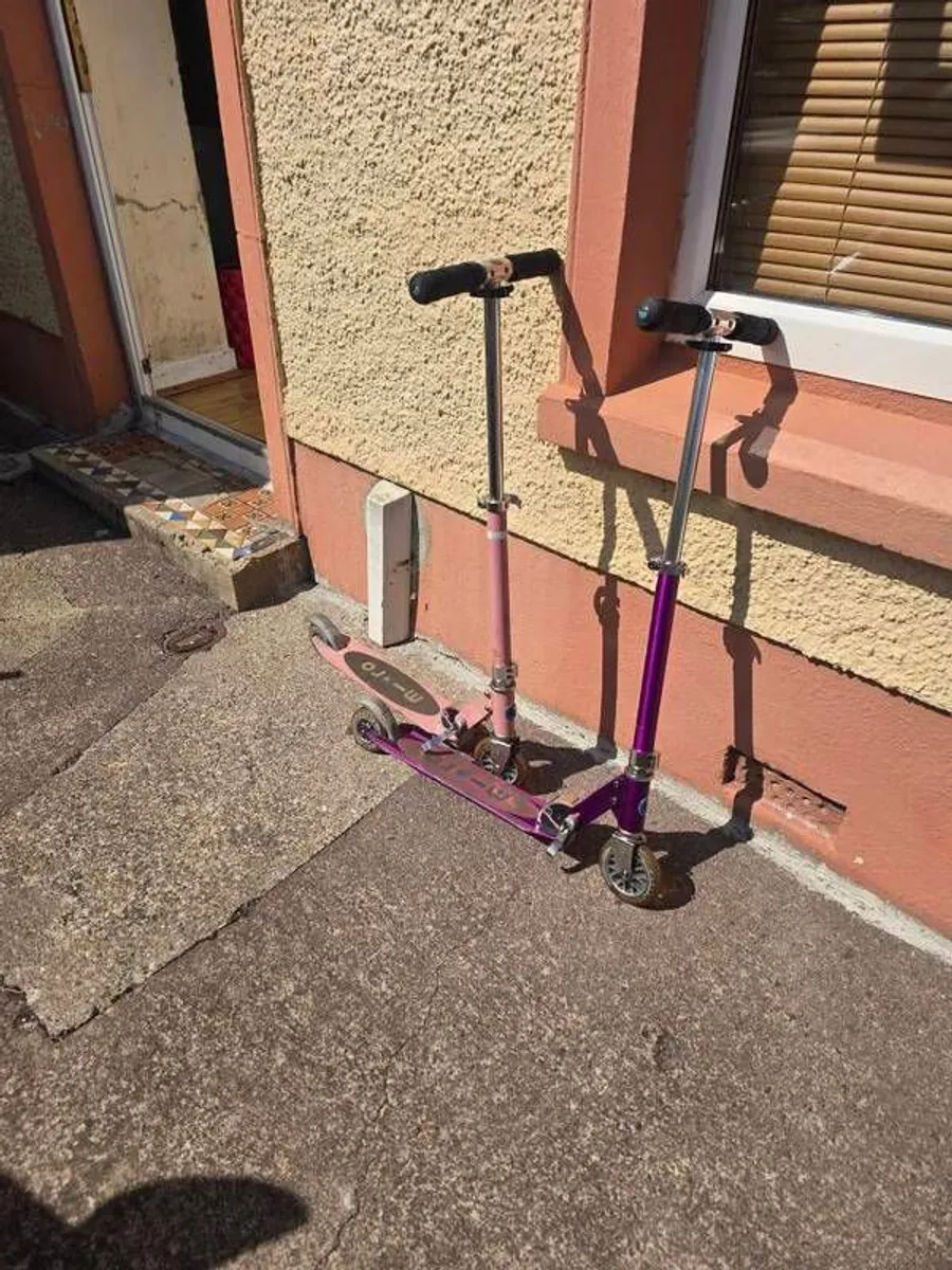 Micro Scooter x 2 One pink and one purple - Image 4