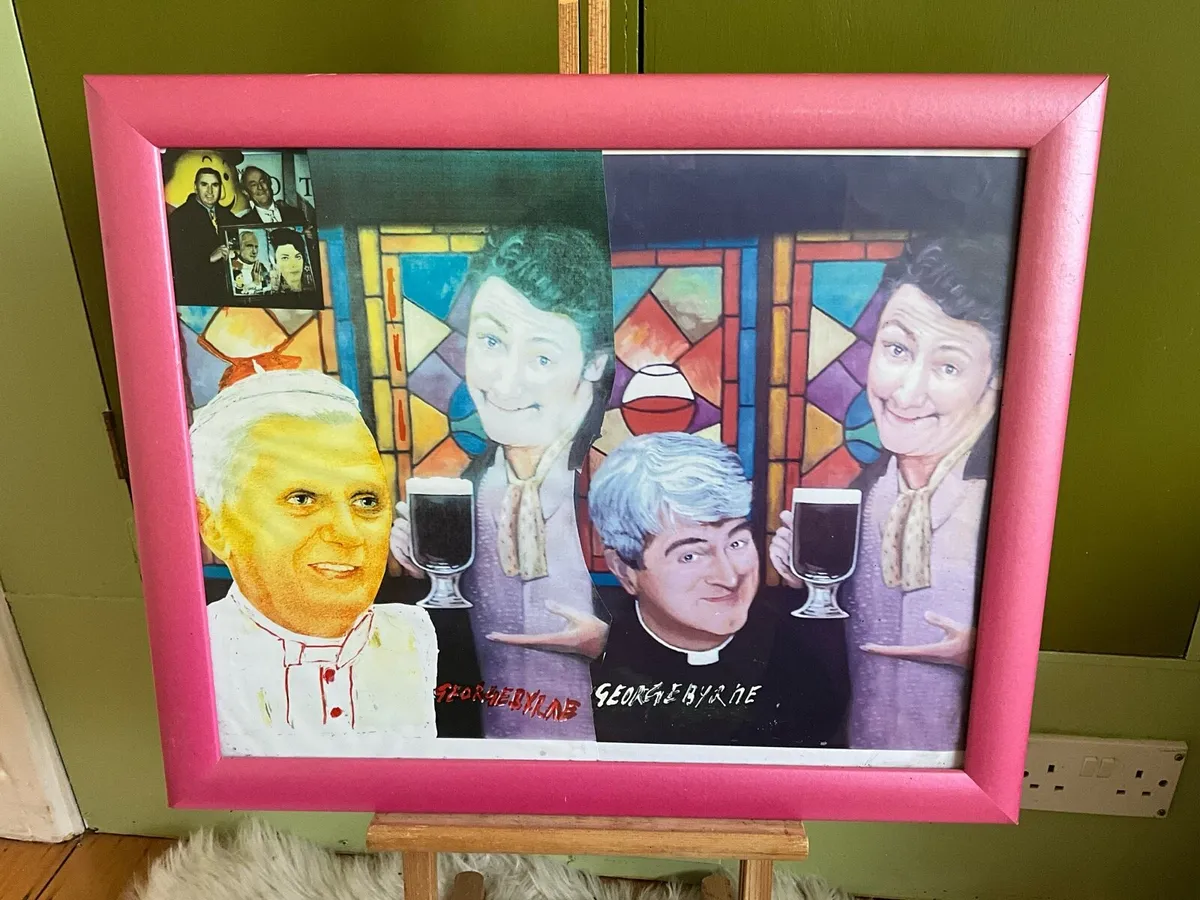 Mixed-Media Tribute Piece to “Father Ted” - Image 2