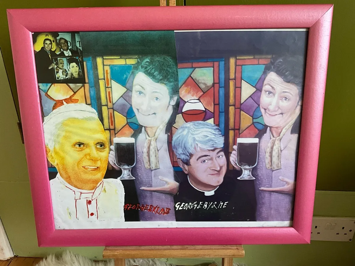 Mixed-Media Tribute Piece to “Father Ted” - Image 1