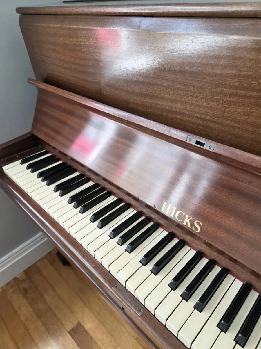 Antique Hicks Upright Piano - Image 4