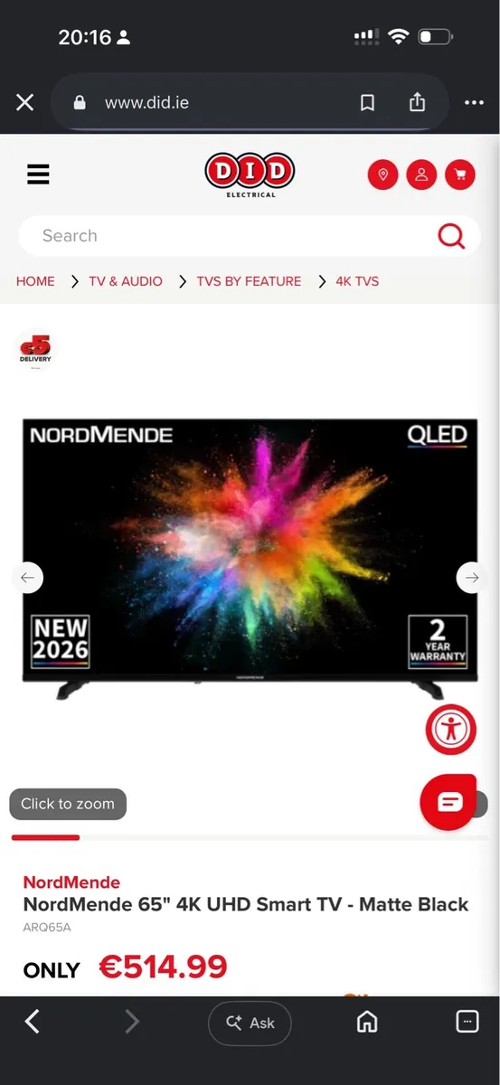 65 inch Smart TV - Image 3