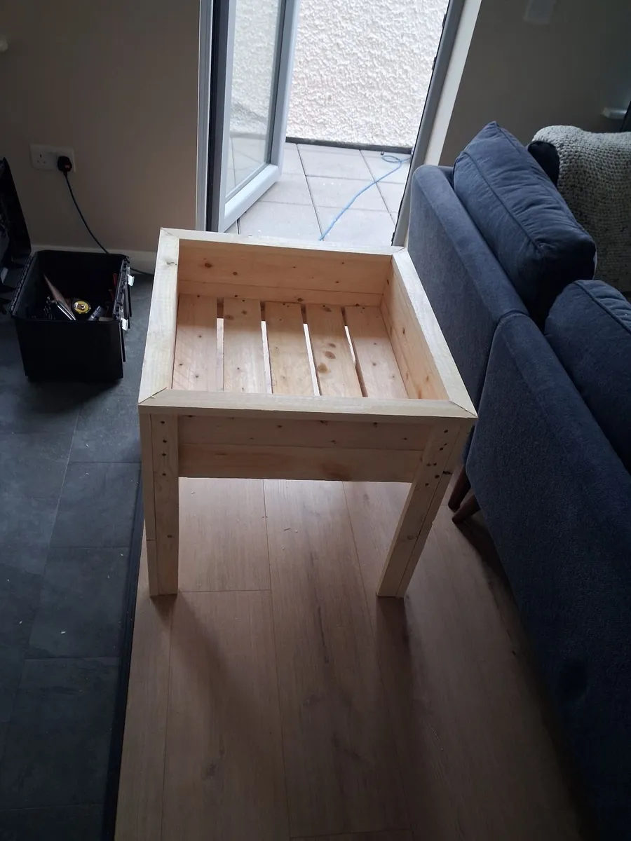 Handmade Wooden Raised Planter - Image 4
