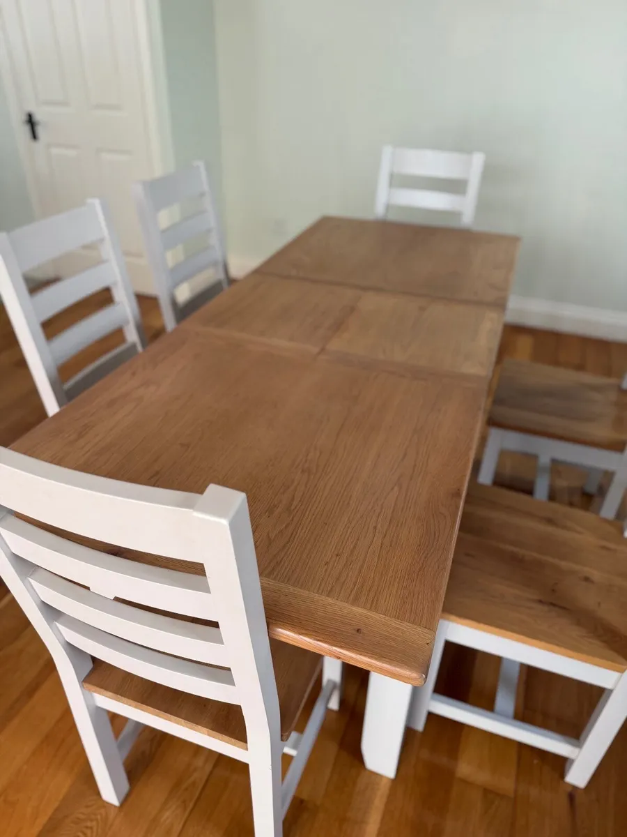 Dinner Table and Chairs, expandable - Image 2