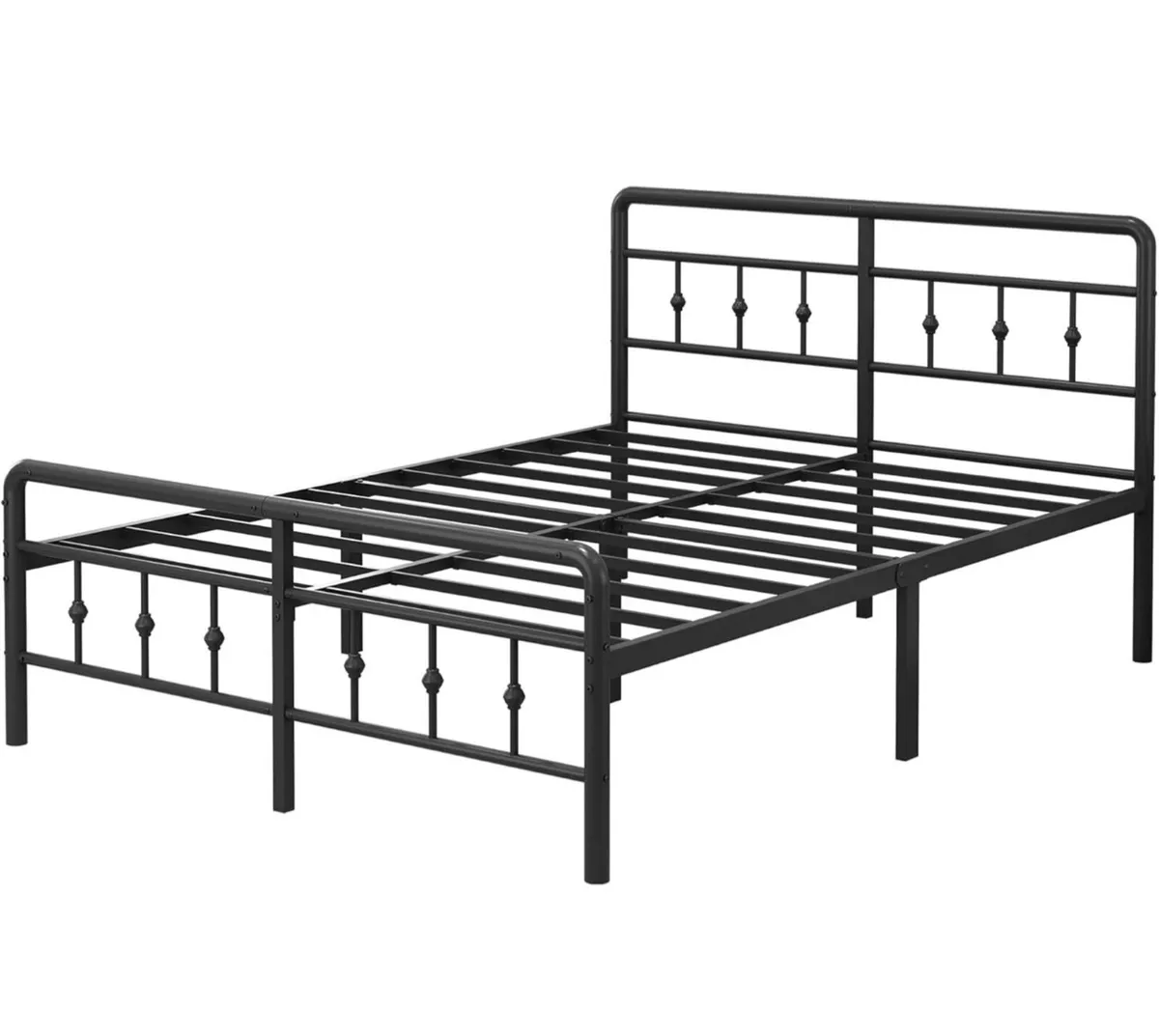 Double Bed Frame with Victorian Headboard, 135 x 1 - Image 3