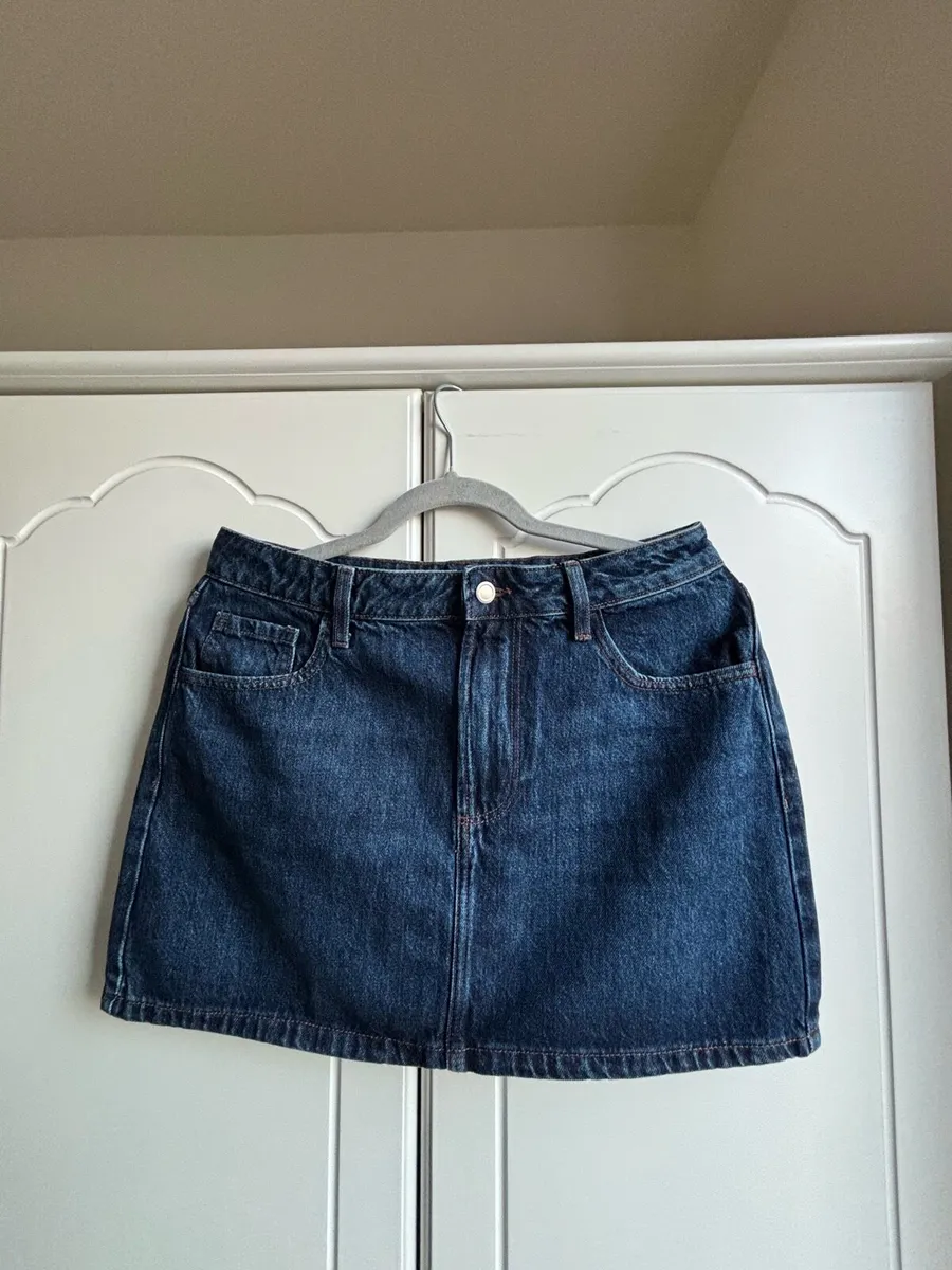 Primark Dark Blue Denim Mini Skirt - Image 2