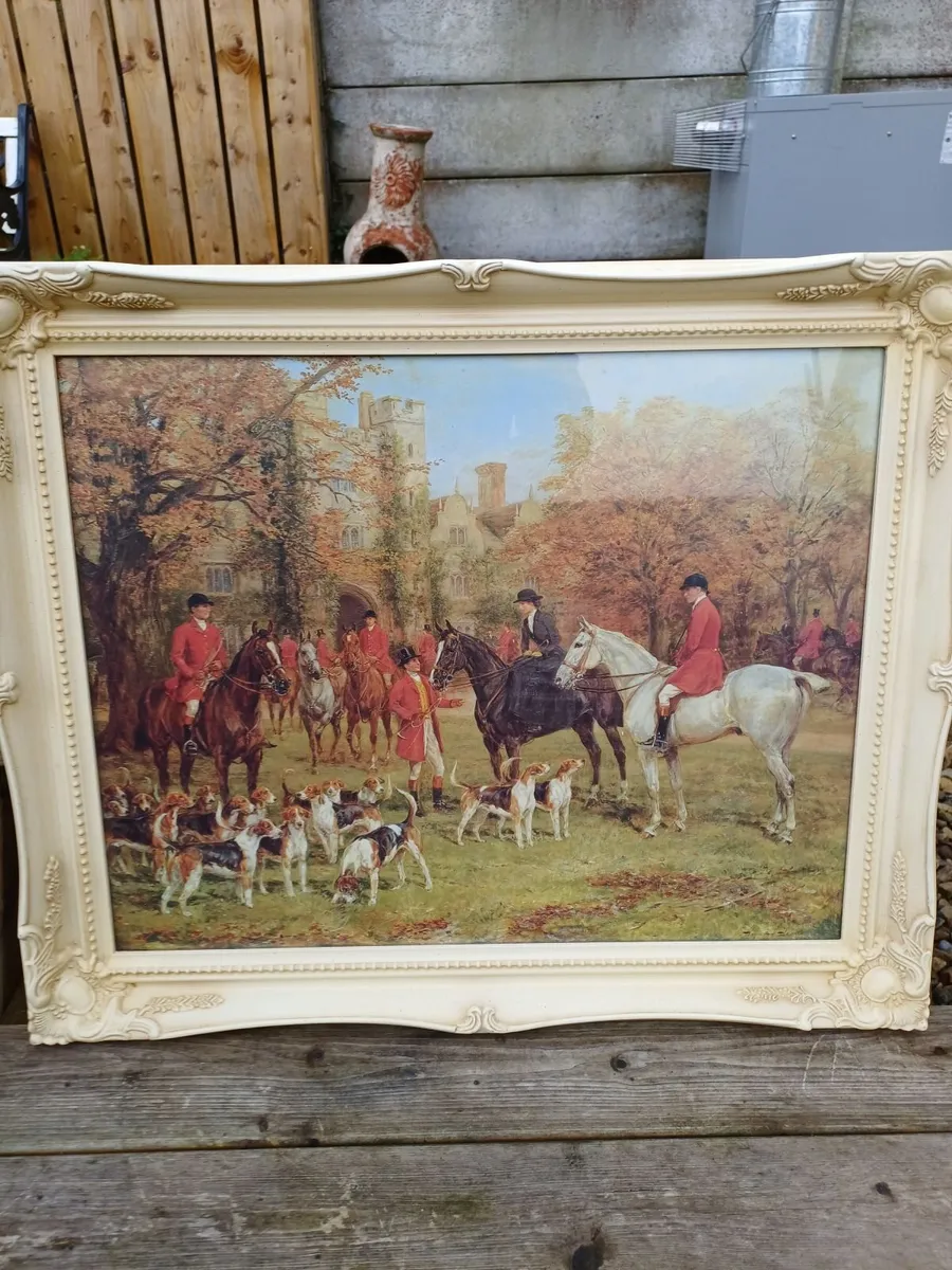 Vintage Fox-Hunting Picture - Image 1